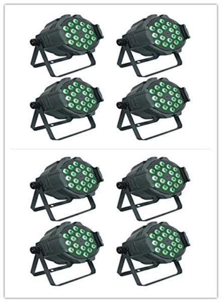 

8pc lot 18x18w rgbawa uv 6 in1 led par 64 18pc 6in1 indoor led par light