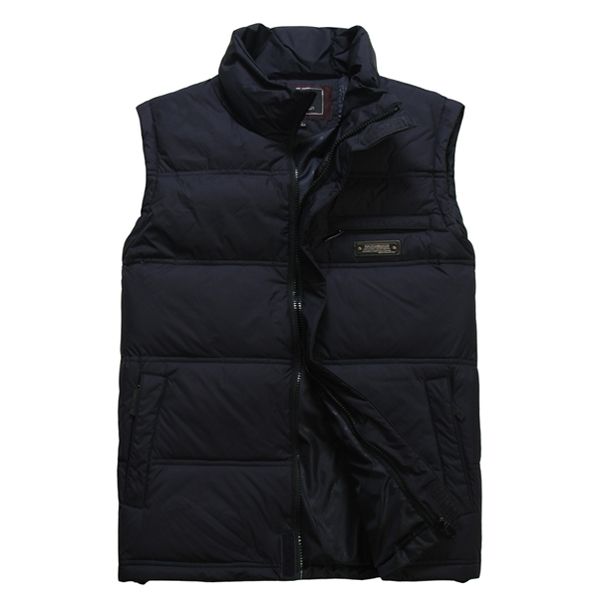 

wholesale- spring and winter thick men thickening loose quinquagenarian thermal down vest down waistcoat, Black;white