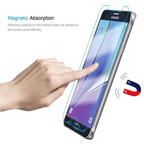 50 pezzi di protezione per schermo in vetro temperato antideflagrante 9H 0,3 mm per Samsung Galaxy J8 S7 senza confezione