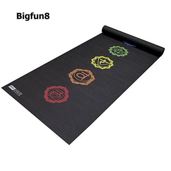 

wholesale- bigfun8 15mm thick nbr fitness thickening printing yoga mat gymnastics exercise anti slip folding mat fitness yoga pilates mat