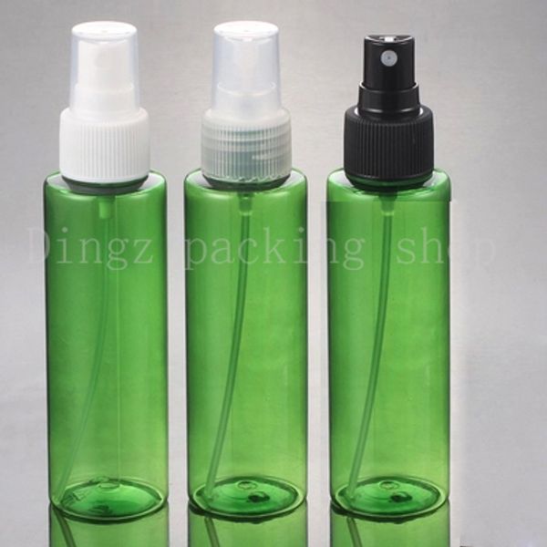 Flacone spray di plastica vuoto piccolo verde da 100 ml, flaconi da viaggio per profumo spray ricaricabili, flaconcino vuoto, flaconi ricaricabili da 100 cc PET