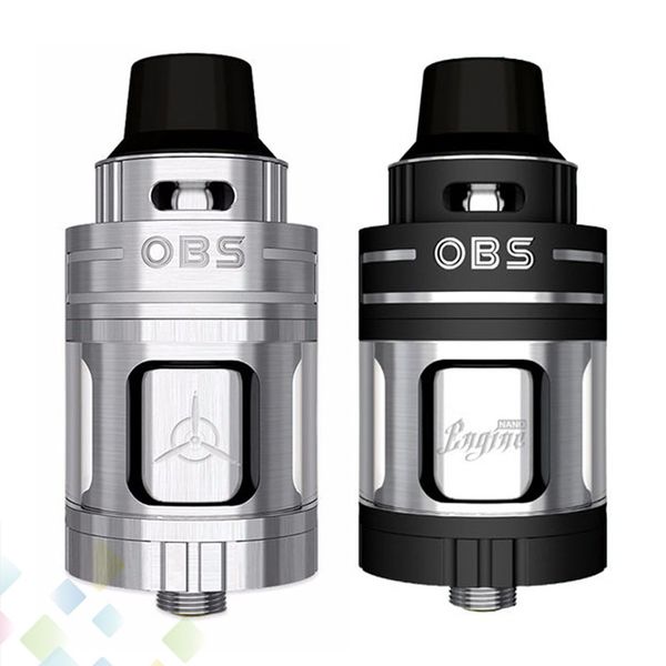 

Original OBS Engine Nano RTA Atomizer 5.3ml Capacity Single Elliptical Post Holes Top Side Filling Tank E Cigarette DHL free
