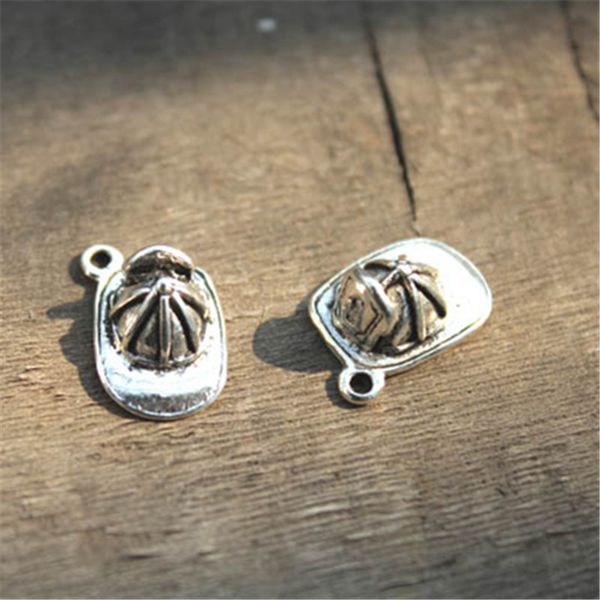 

25pcs-- Fireman Helmet Charms Antique Tibetan silver Fireman Helmet Charms pendants ,DIY Supplies 19x15mm