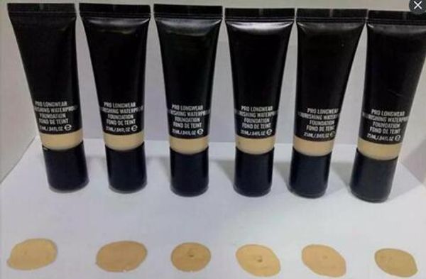 

Free shipping new PRO LONGWEAR NOURISHING WATERPROOF FOUNDATION 25ML (6Pcs/Lot)