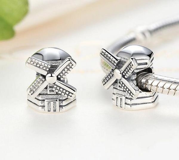 

100pcs windmill beaded charms jewelry interchangeable jewerly honeybee charms pendants necklace diy bracelet 2016 august style, Bronze;silver