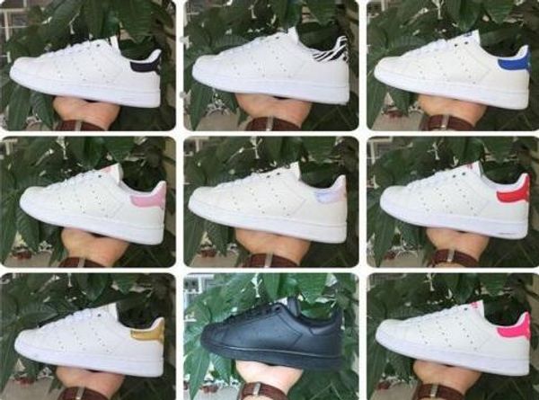

2017 factory wholesale classic casual shoes new stan shoes fashion smith sneakers casual leather men women sport running shoes, Black
