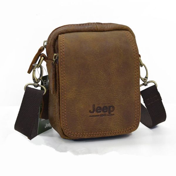 

wholesale- vintage natural genuine leather men messenger bags small bag casual men shoulder bags waist packs mobile bag