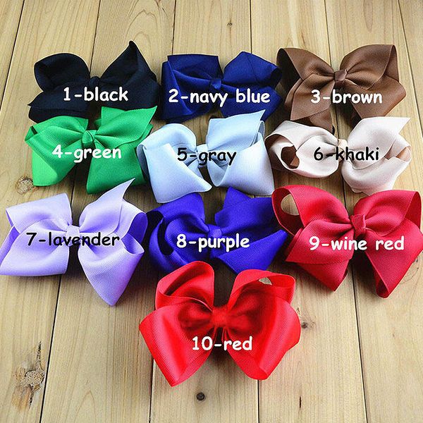 

19 colors grosgrain ribbon hair bow with black color elastic headband for pony tail holder for kids headwear 20pcs/lot, Pink