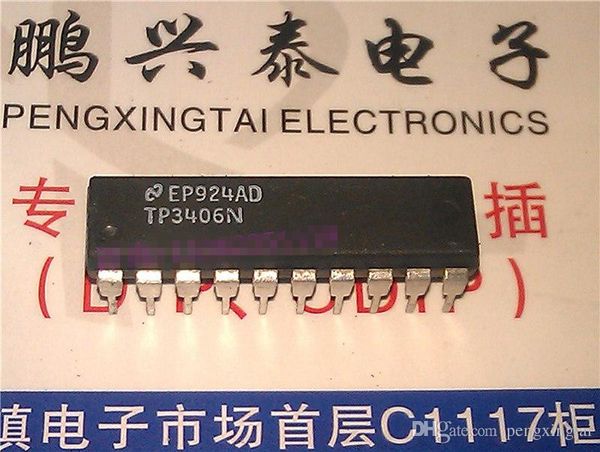 TP3406N, adattatore digitale DASL per loop di abbonati, doppio pacchetto in plastica a 20 pin in linea / PDIP20 Componenti elettronici integrati IC
