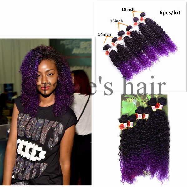 2020 Ombre Purple Freetress Hair Ombre Synthetic Hair Extensions