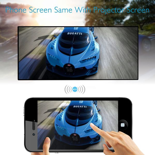 2019 IRULU Wi Fi Video Projector Smart Android 4.4 8GB Wireless 1080p
