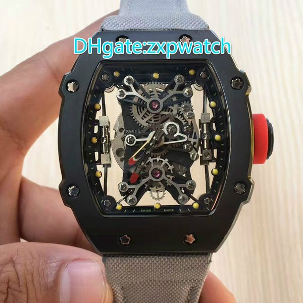 

Full tran parent fa hion port men 039 watch brand hero quality tainle teel ca e grey canva watch trap hipping