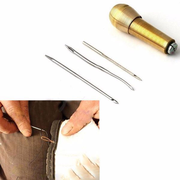 Lederzelt Leinwand Nähen AWL Hand Stitcher Kegel-Leathercraft-Nadel-Kit-Tool-Tool für Schönheit auch