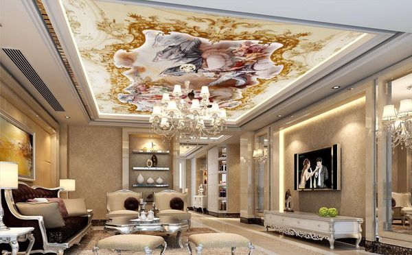 Custom 3d Wallpaper Ceiling Clouds Angel Gods Christ Mythology Sky