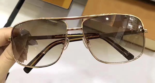 

classic men vintage attitude gold brown sunglasses square frame fashion vintage sunglasses new with box, White;black