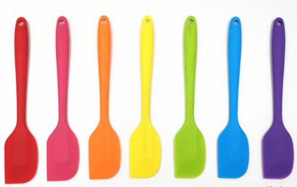 

new arrive wedding candy color silicone cake spatula batter scraper for snowflake cake tools