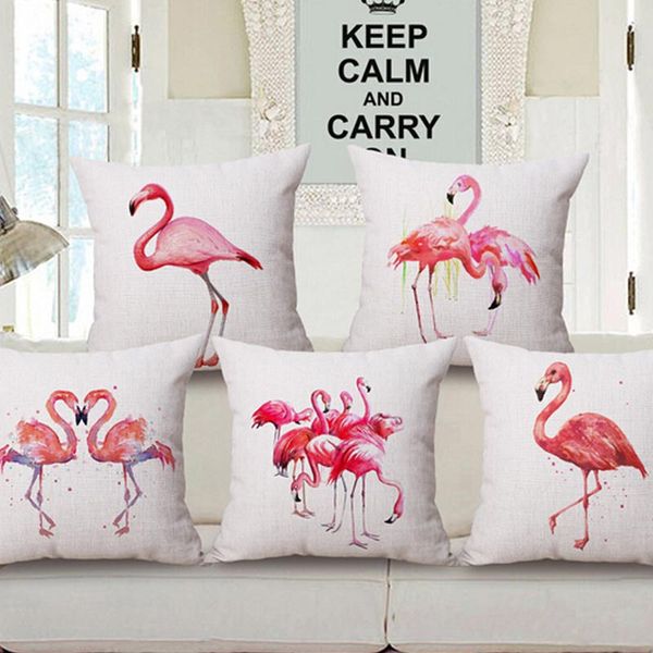 sofa set flamingo cushion cover decorative throw pillows cushion without inner home decor sofa cotton linen - Home Decor Cushions sofa set flamingo cushion cover decorative throw pillows cushion without inner home decor sofa cotton linen - Home Decor Cushions