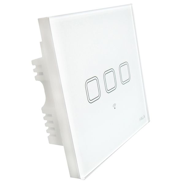 

smart home 3 gang touch screen glass panel wifi light wall switch with android mobile iphone app remote control by 2g 3g 4g wifi network