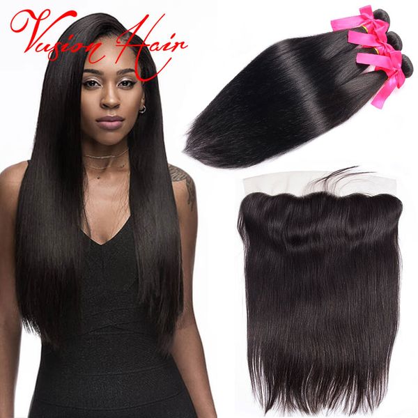 New Arrival 3 Bundles Kinky Straight Hair Malaysian With Lace
