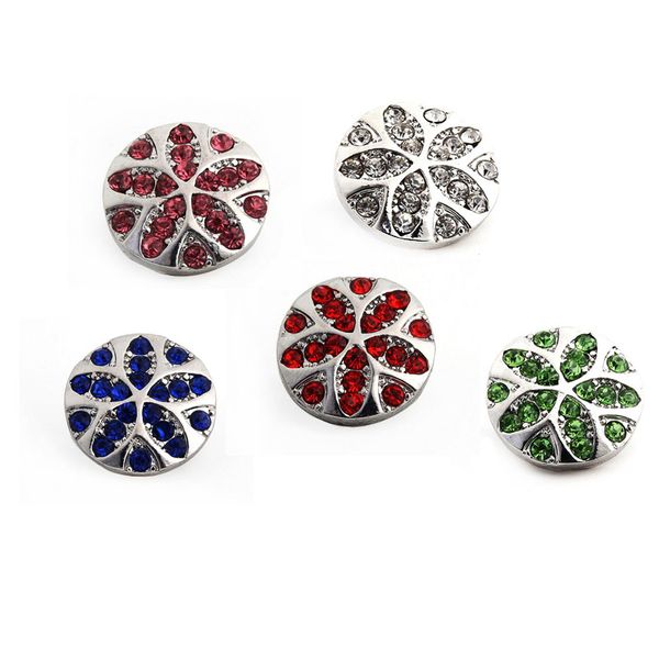 

круглая кнопка кристалл 18 мм кнопка имбирь оснастки прелести ювелирные изделия взаимозаменяемые ювелирные изделия подвески подвески ожерель, Bronze;silver