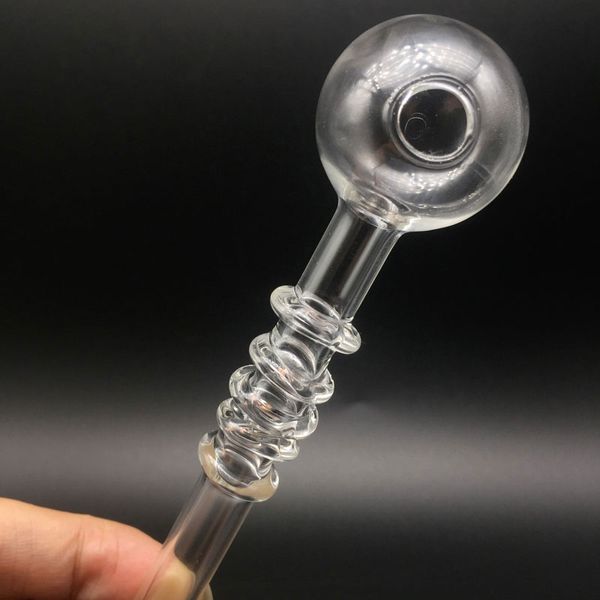 Cachimbo de vidro queimador de óleo de 5 polegadas de comprimento Tubos de mão de boa qualidade Bubbler Pyrex Tubos de água de vidro mini Tubo de alça de vidro