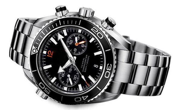 

luxury watches stainless steel bracelet new planet chronograph ceramic bezel 232.30.46.51.01.003 45mm man watch wristwatch, Slivery;brown