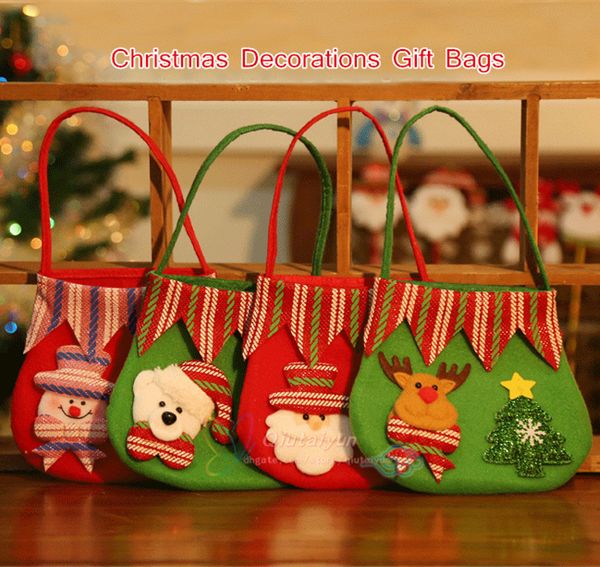 

wholesale christmas gift bags christmas decorations christmas candy bag santa claus gift bags santa bags 4 designs la325