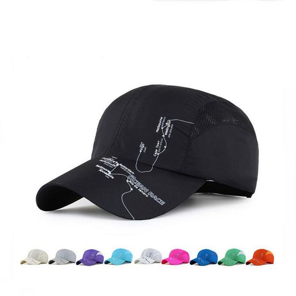 

new arrival men and women outdoor shade baseball cap printing track net hat summer adventure walking hats emb137, Blue;gray