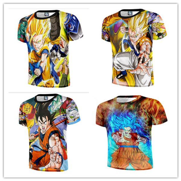 

2017 dragon ball z нове мод мђжкие / женкие гокђ коплей ђболка лений ил мено 3, White;black