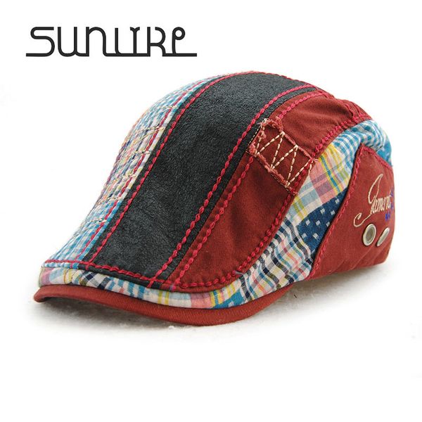 

wholesale-fashion beret hat for men and women cotton leisure outdoor visor sun hat casquette gorras planas flat cap boina masculina, Blue;gray