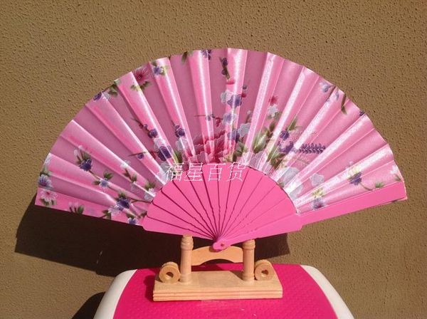 

портативный дамы складной ручной вентиляторы свадьба пользу шелковой ткани цветочные танцевальное шоу реквизит вентилятор японский стиль