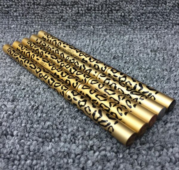 Оптовая продажа-Fd483 мода дизайн водонепроницаемый Леопард коричневый карандаш для бровей с кистью макияж