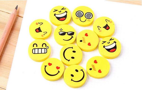 

экологичный школьные принадлежности симпатичные улыбающееся лицо резинки emoji eraser улыбка прекрасная eraser funny face eraser улыбайся ст