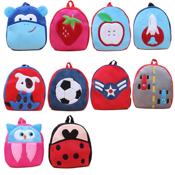2017 27cm large children school bags lovely cartoon animals backpacks baby plush shoulder bag schoolbag toddler - Kids Cartoon Animals 2017 27cm large children school bags lovely cartoon animals backpacks baby plush shoulder bag schoolbag toddler - Kids Cartoon Animals