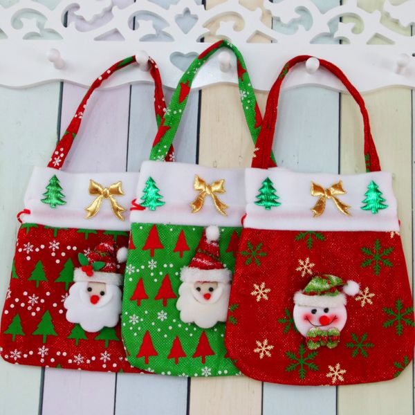 

drawstring холст рождественский подарок конфеты сумки рождественские сумки пользу подарочный пакет навалом набор мульти - стиль неоновые цве