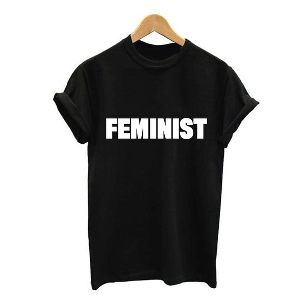 

wholesale- plus size s-xl women feminist letter print t-shirt women tee fashion t shirt female new arrivals casual sakura, White
