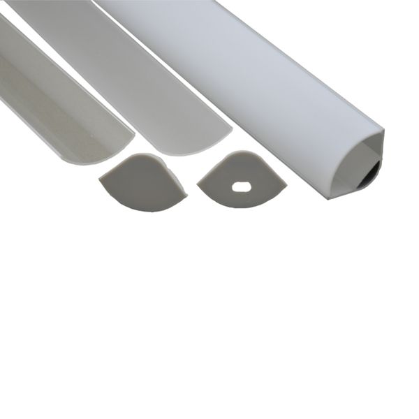 

10 x 1m комплектов / много углового крепление алюминиевого корпуса во главу профиля и 60 угла привел профиль канала для кухонных шкафов под