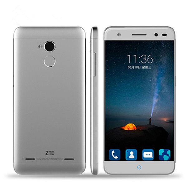 Orijinal ZTE Blade A2 Cep Telefonu 4G LTE MTK6750 Octa Çekirdek 1.5 Ghz 5.0 inç HD 2 GB RAM 16 GB ROM 13MP Android 5.1 Parmak Izi Dokunmatik KIMLIĞI
