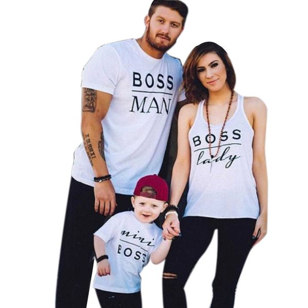 family matching clothes miniboss white t shirt or baby romper family