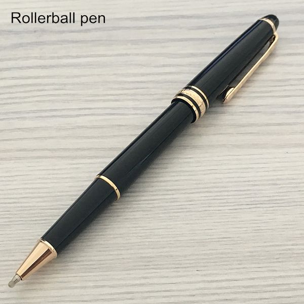 

Best design 163 gold clip black resin classic Rollerball pen school supplies