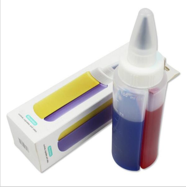 

new design cake decorating pen dual dessert bottle with nozzle sets fondant chocolate cake sugar craft decorating pen tool set