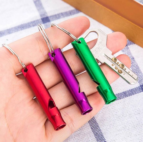 

multi - functional portable whistle key holder alloy whistle outdoor alley supplies r182 arts and crafts mix order