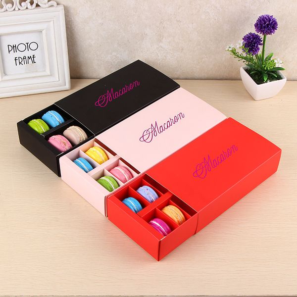 

Macaron box hold 12 cavity 20 11 5cm paper party boxe for bakery cupcake nack candy bi cuit muffin box