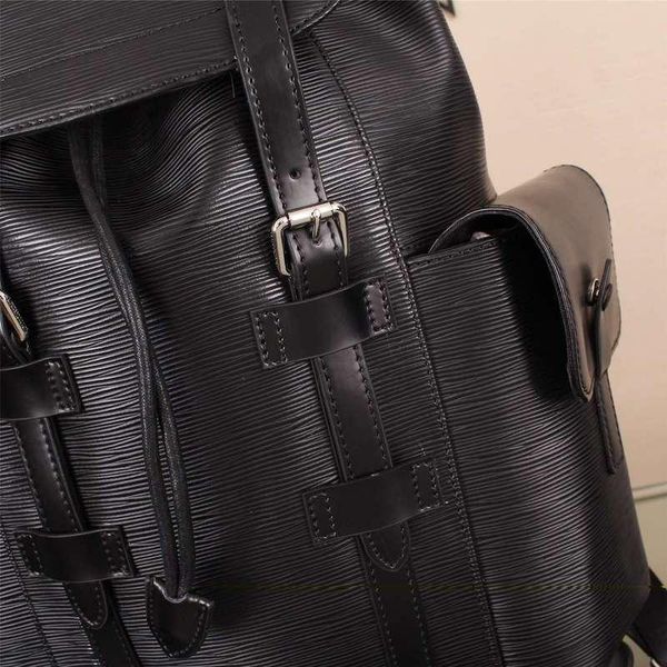 

Damier рюкзак Toile Macassar Кристофер ПМ человек рюкзак натуральная кожа Марка мужчины рюкзак