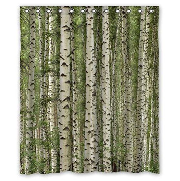 2019 Customs 36 48 60 66 72 80 W X 72 H Inch Shower Curtain Birch