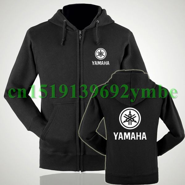 

wholesale-yamaha zipper hoodie clothes riding clothes zipper sweatshirts coat male and female couple, Black