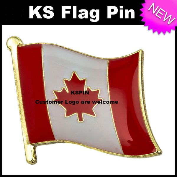 

Канада Флаг Значок Флаг Pin 10 шт. Много Бесплатная Доставка KS-0083