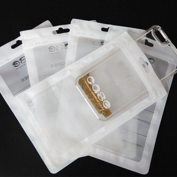 

18*10cm Plastic zipper Bag Cell Phone Mobile Phone Case Cover Packaging Package Zip lock accessories earphone I6 pouch