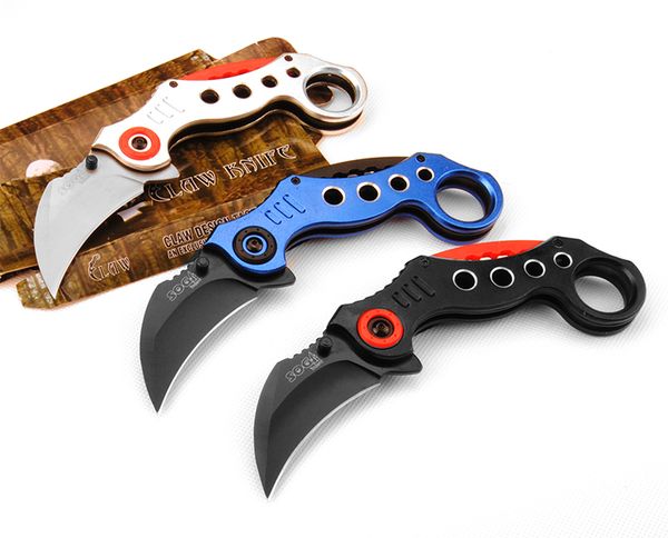 spedizione gratuita CS go Karambit Coltello pieghevole da campeggio Tattico Maniglia in acciaio Sopravvivenza Caccia Coltelli tattici Strumenti EDC all'aperto