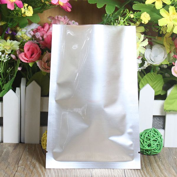 10 Sizes 200Pcs/Lot Food Storage Retail Package Open Top Matte Aluminum Foil Bag Mylar Heat Seal Vacuum Packing Pouch For Snack Packaging